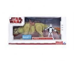 STAR WARS -  DEWBACK WITH SANDTROOPER FIGURINE (3.75