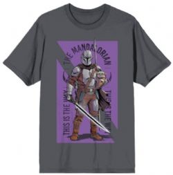 STAR WARS -  DIN DJARIN WITH GROGU T-SHIRT -  THE MANDALORIAN