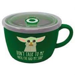 STAR WARS -  DON'T TALK TO ME - SOUP AND SNACK MUG -  THE MANDALORIAN