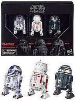 STAR WARS -  FIGURINES RED SQUADRON OF R2-D2, R5-D8 AND R2-X2 (6 INCH) -  THE BLACK SERIES