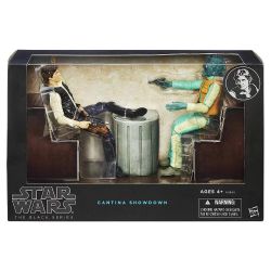 STAR WARS -  HAN SOLO VS. GREEDO CANTINA SHOWDOWN FIGURES (TOYS R US EXCLUSIVE) -  THE BLACK SERIES