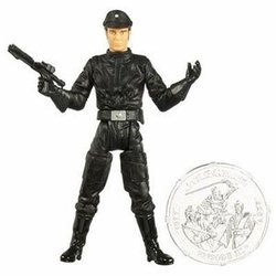 STAR WARS -  IMPERIAL OFFICER WITH COLLECTOR COIN -  30TH  ANNIVERSARY SAGA LEGENDS