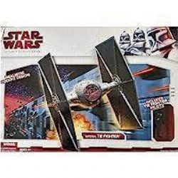 STAR WARS -  IMPERIAL TIE FIGHTER WITH TIE FIGHTER PILOT FIGURINE -  THE LEGACY COLLECTION
