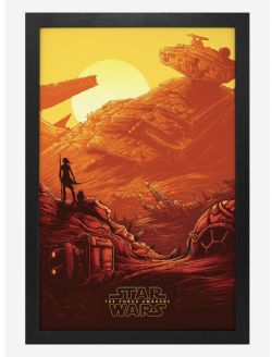STAR WARS -  JAKKU BATTLE - FRAMED PICTURE (13