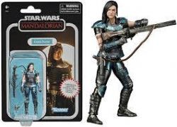 STAR WARS -  KENNER STAR WARS CARBONIZED COLLECTION THE MANDALORIAN CARA DUNE FIGURE CARBONIZED -  VINTAGE COLLECTION CARBONITE
