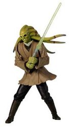 STAR WARS -  KIT FISTO JEDI MASTER - EPISODE 2 - 2002 (4 INCH) -  ATTACK OF THE CLONES