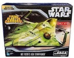 STAR WARS -  KIT FISTO'S JEDI STARFIGHTER (TARGET EXCLUSIVE) -OPENED BOX- -  THE SAGA COLLECTION