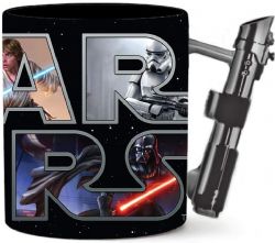 STAR WARS -  LIGHTSABER SCULPTED HANDLE CERAMIC MUG (20 OZ)