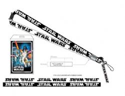 STAR WARS -  LOGO LANYARD WITH RUBBER CHARM