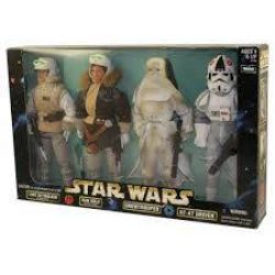 STAR WARS -  LUKE SKYWALKER, HAN SOLO, SNOWTROOPER AND AT-AT PILOT FIGURES 4-PACK (12 INCH) -  ACTION COLLECTION