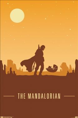 STAR WARS -  MANDO AND THE CHILD AT DUSK POSTER (22