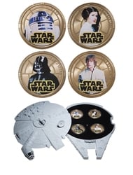 STAR WARS -  MILLENIUM FALCON SET - STAR WARS -  2011 NEW ZEALAND COINS 01