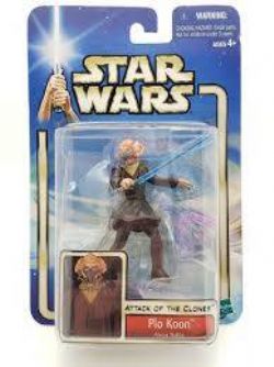 STAR WARS -  NEW 2002 HASBRO STAR WARS ATTACK OF THE CLONES PLO KOON 3.75