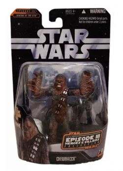 STAR WARS -  NEW STAR WARS EPISODE 3 ROTS HEROES & VILLAINS 7 OF 12 CHEWBACCA FIGURE! S194 -  THE SAGA COLLECTION