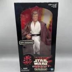 STAR WARS -  NEW STAR WARS OBI-WAN KENOBI 12 INCH ACTION FIGURE EPISODE I FACTORY SEALED -  THE PHANTOM MENACE