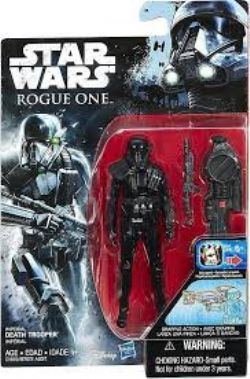 STAR WARS -  NEW STAR WARS ROGUE ONE IMPERIAL DEATH TROOPER 3.75 CARDED FIGURE -  ROGUE ONE