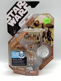 STAR WARS -  PIT DROIDS WITH COLLECTOR COIN -  30TH ANNIVERSARY