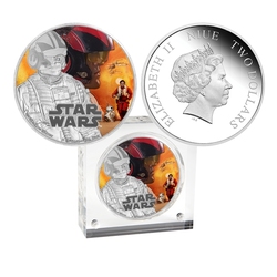 STAR WARS -  POE DAMERON - THE FORCE AWAKENS -  2016 NEW ZEALAND COINS 06