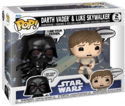 STAR WARS -  POP! 2-PACK VINYL FIGURES OF DARTH VADER & LUKE SKYWALKER (4 INCH) -  POP! SAYINGS