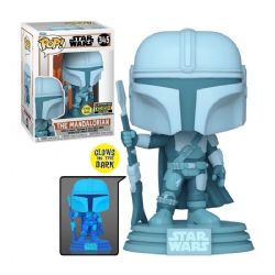 STAR WARS -  POP! BOBBLE-HEAD FIGURE OF HOLOGRAM MANDALORIAN (GLOW IN THE DARK) (4 INCH) -  THE MANDALORIAN 345