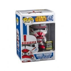 STAR WARS -  POP! VINYL BOBBLE-HEAD OF SHOCK TROOPER (4 INCH) - 2015 GALACTIC CONVENTION EXCLUSIVE 42 -  STAR WARS 42