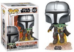 STAR WARS -  POP! VINYL BOBBLE-HEAD OF THE MANDALORIAN WITH GROGU (4 INCH) -  THE MANDALORIAN 402