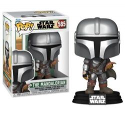 STAR WARS -  POP! VINYL BOBBLE-HEAD OF THE MANDALORIAN WITH POUCH (4 INCH) -  BOOK OF BOBA FETT 585