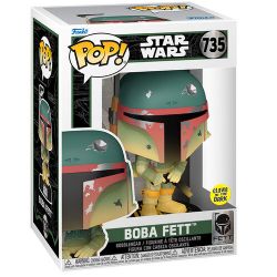 STAR WARS -  POP! VINYL FIGURE OF BOBA FETT (GLOW IN THE DARK) (4 INCH) -  FETT LEGACY 735