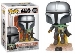 STAR WARS -  POP! VINYL FIGURE OF THE MANDALORIAN WITH THE CHILD (4 INCH) -  THE MANDALORIAN 402