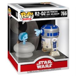 STAR WARS -  POP!DELUXE VINYL FIGURE OF R2-D2 AND PRINCESS LEIA'S HOLOGRAM (4 INCH) -  A NEW HOPE 766