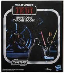 STAR WARS -  RETURN OF THE JEDI - EMPEROR'S THRONE ROOM WITH FIGURINE (3.75