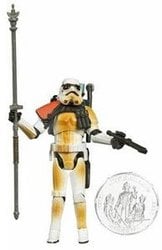 STAR WARS -  SANDTROOPER FIGURINE WITH COLLECTOR COIN (FAN'S CHOICE) -  30TH ANNIVERSARY