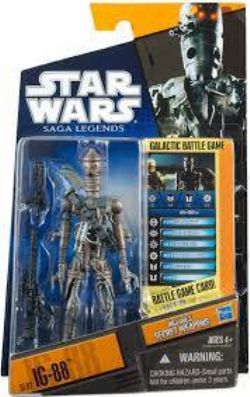 STAR WARS -  STAR WARS SAGA LEGENDS SL02 IG-88 BOUNTY HUNTER ASSASSIN GALACTIC BATTLE -  THE CLONE WARS CW41