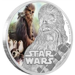 STAR WARS -  STAR WARS: THE LAST JEDI™: CHEWBACCA™ -  2017 NEW ZEALAND COINS 01