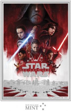 STAR WARS -  STAR WARS™ MOVIE POSTERS REPLICAS (LARGE FORMAT): THE LAST JEDI™ -  2024 NEW ZEALAND COINS 08