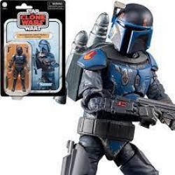 STAR WARS -  THE CLONE WARS - MANDALORIAN DEATH WATCH AIRBORNE TROOPER FIGURINE (3.75