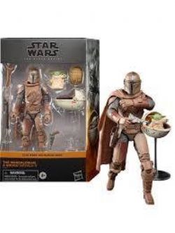 STAR WARS -  THE MANDALORIAN & GROGU (ARVALA-7) FIGURES (6 INCH) -  THE BLACK SERIES