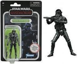 STAR WARS -  THE MANDALORIAN - IMPERIAL DEATH TROOPER (CARBONIZED) FIGURINE (3.75