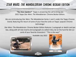 STAR WARS -  TOPPS CHROME THE MANDALORIAN BESKAR EDITION (P4/B18/C12)