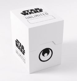 STAR WARS UNLIMITED -  PLASTIC DECK BOX - WHITE (60) -  GAMEGENIC