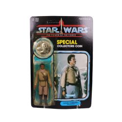 STAR WARS -  VINTAGE LANDO CALRISSIAN GENERAL LAST 17 92 BACK MOC UNPUNCHED -  THE POWER OF THE FORCE