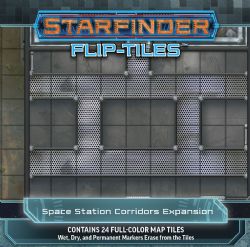 STARFINDER -  FLIP-TILES - SPACE STATION CORRIDORS -  FLIP-TILES