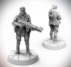 STARFINDER MINIATURES -  HUMAN SOLDIER