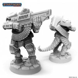 STARFINDER MINIATURES -  VESK FREE CAPTAIN