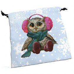 STEVE JACKSON GAMES -  DICE BAG - FESTIVE OWLS -  DICE BAG