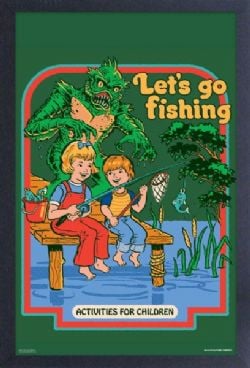 STEVEN RHODES -  GO FISHING - FRAMED PICTURE  (13