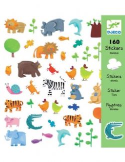 Stickers animaux heureux en groupe – STICKERS ANIMAUX - Stickers