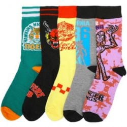 STRANGER THINGS -  5 PAIRS - CASUAL CREW SOCKS