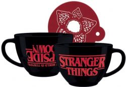 STRANGER THINGS -  CAPPUCCINO MUG AND STENCIL SET 