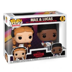 STRANGER THINGS -  POP! 2-PACK VINYL FIGURES OF OF MAX & LUCAS (4 INCH)